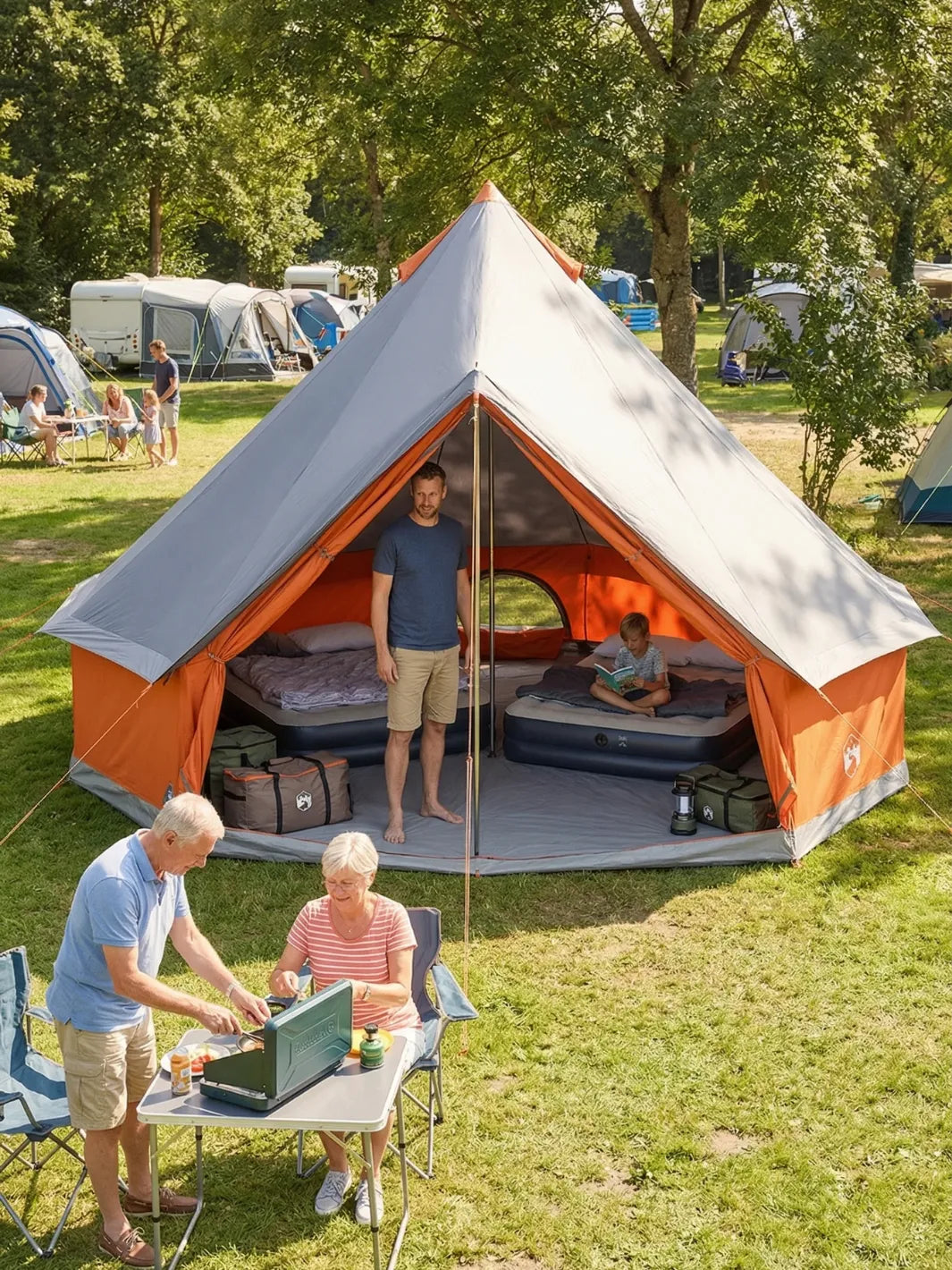 Zelt Ganzjährig Polyester Mit PU-Beschichtung Tipiform Hiking Planet
