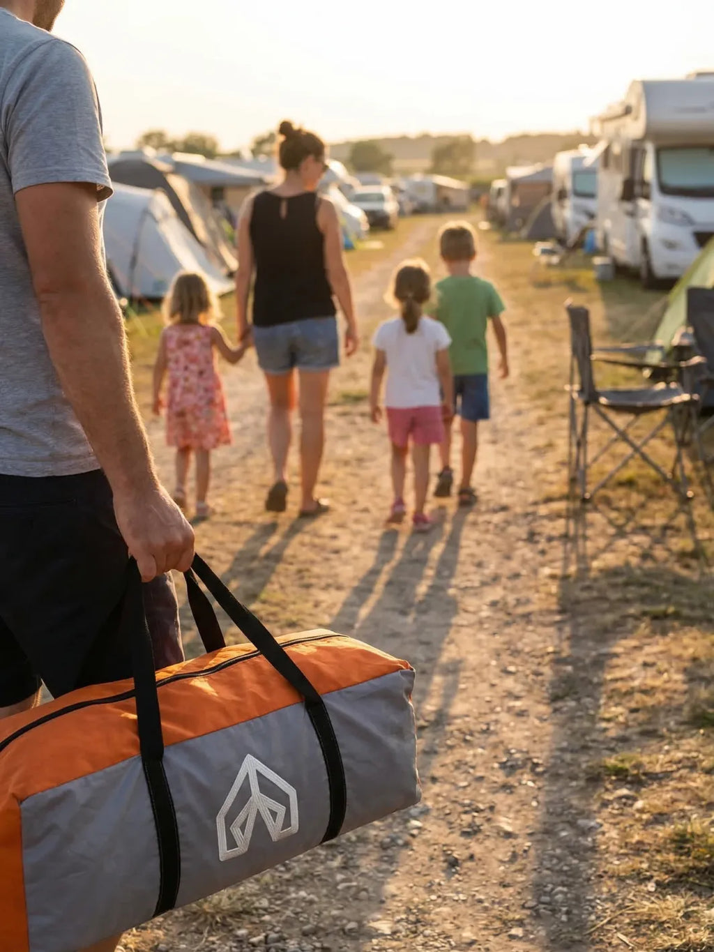 Zelt Grau/Orange Glasfaser Hiking Planet