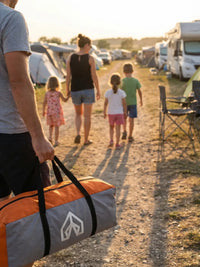 Zelt Grau/Orange Glasfaser Hiking Planet