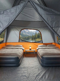 Zelt Grau/Orange Glasfaser Hiking Planet