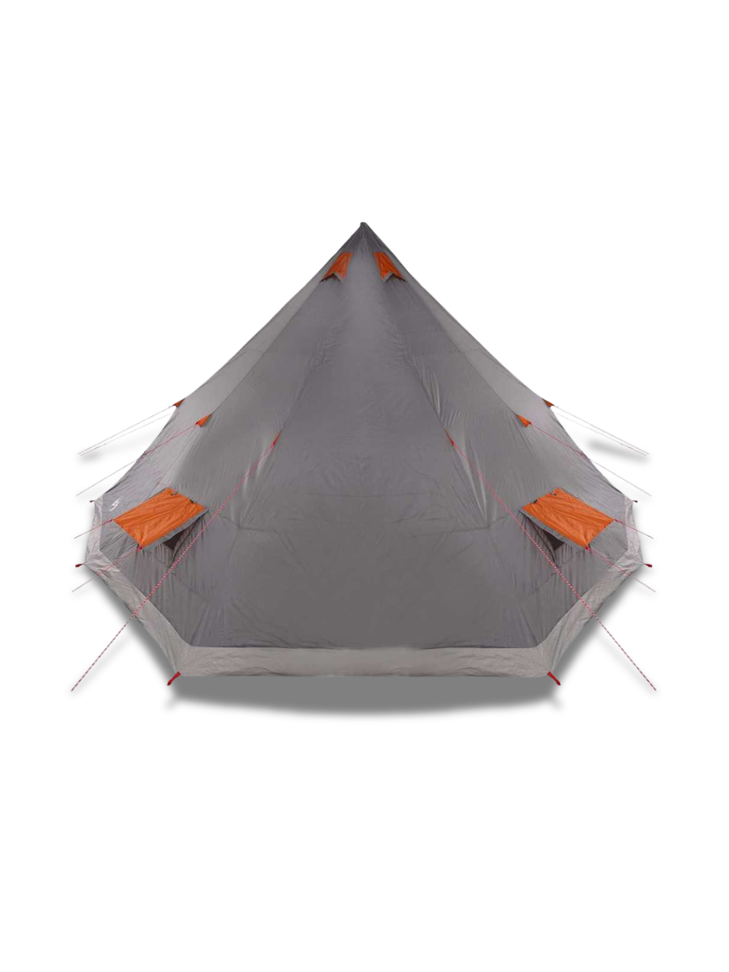 Zelt Groß Grau Und Orange Wasserdicht Hiking Planet