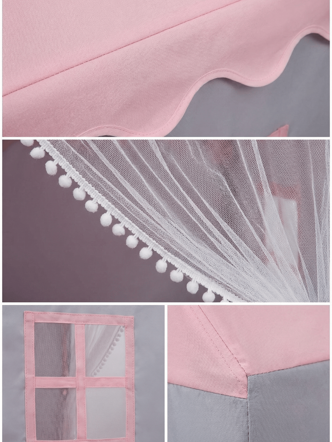 Zelt Hausform Rosa Und Weiß Hiking Planet