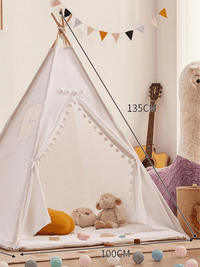 Zelt Holz Creme Faltbar Hiking Planet