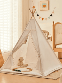Zelt Holz Creme Faltbar Hiking Planet