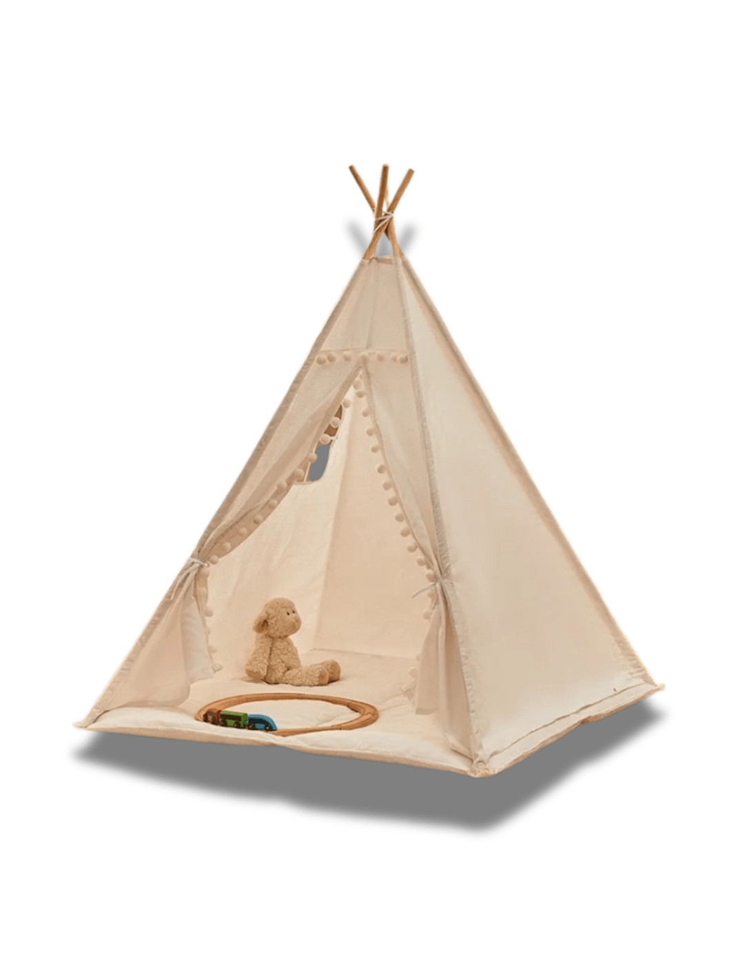 Zelt Holz Creme Faltbar Hiking Planet