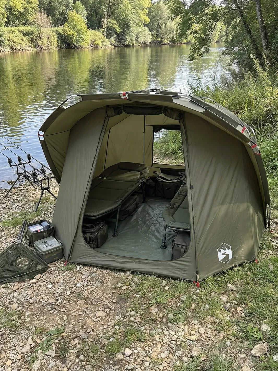Zelt Karpfen Bivvy Wasserdicht Grün Hiking Planet