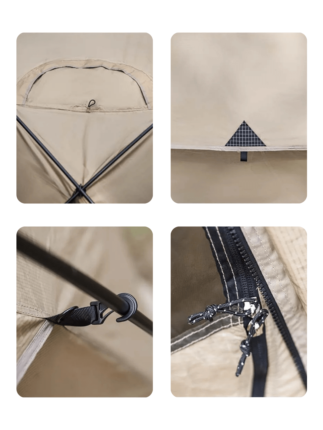 Zelt Kuppelzelt Beige Hiking Planet