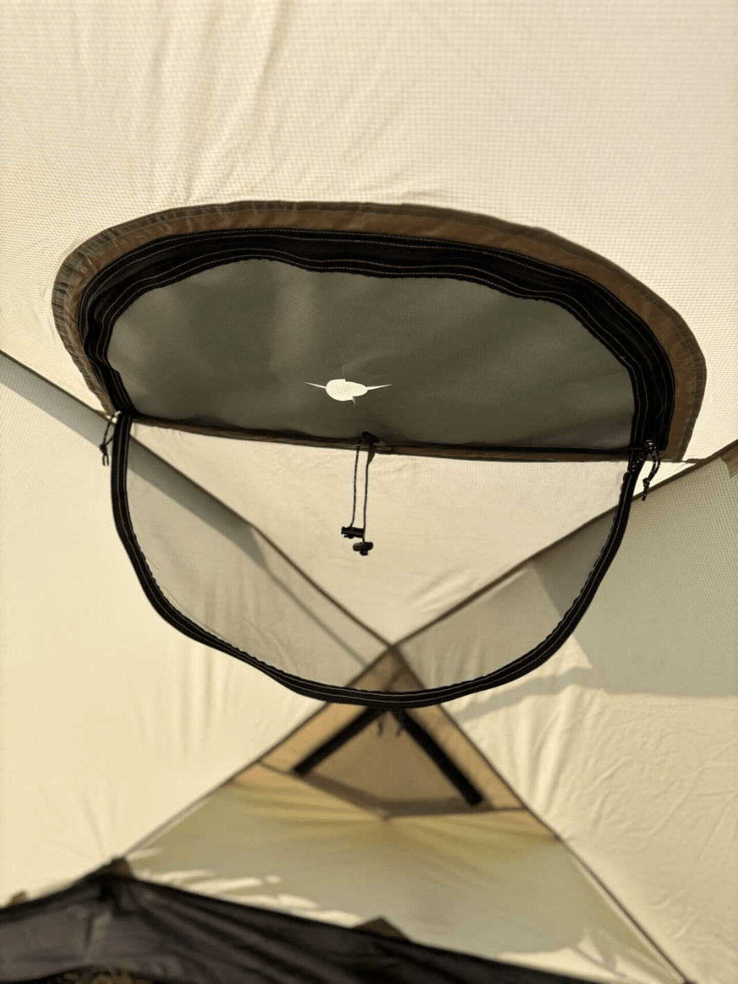 Zelt Kuppelzelt Beige Hiking Planet
