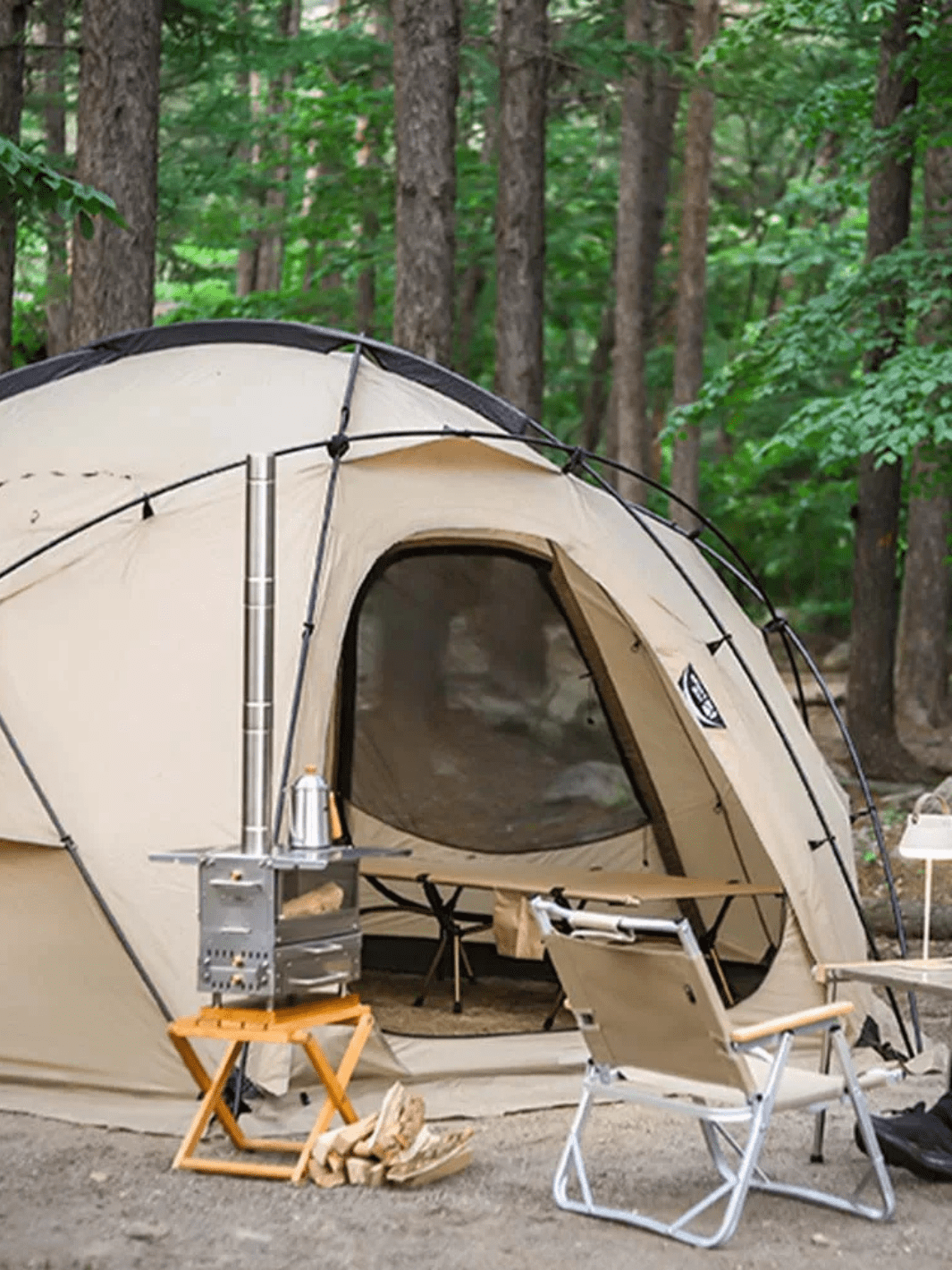 Zelt Kuppelzelt Beige Hiking Planet