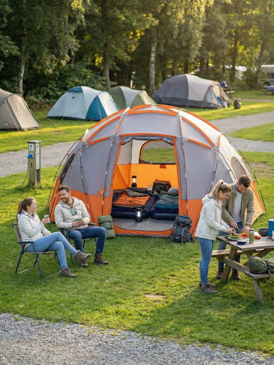 Zelt Kuppelzelt Bis 12 Personen Hiking Planet