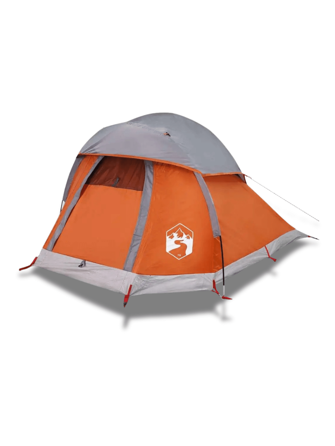 Zelt Kuppelzelt Orange/Grau Hiking Planet