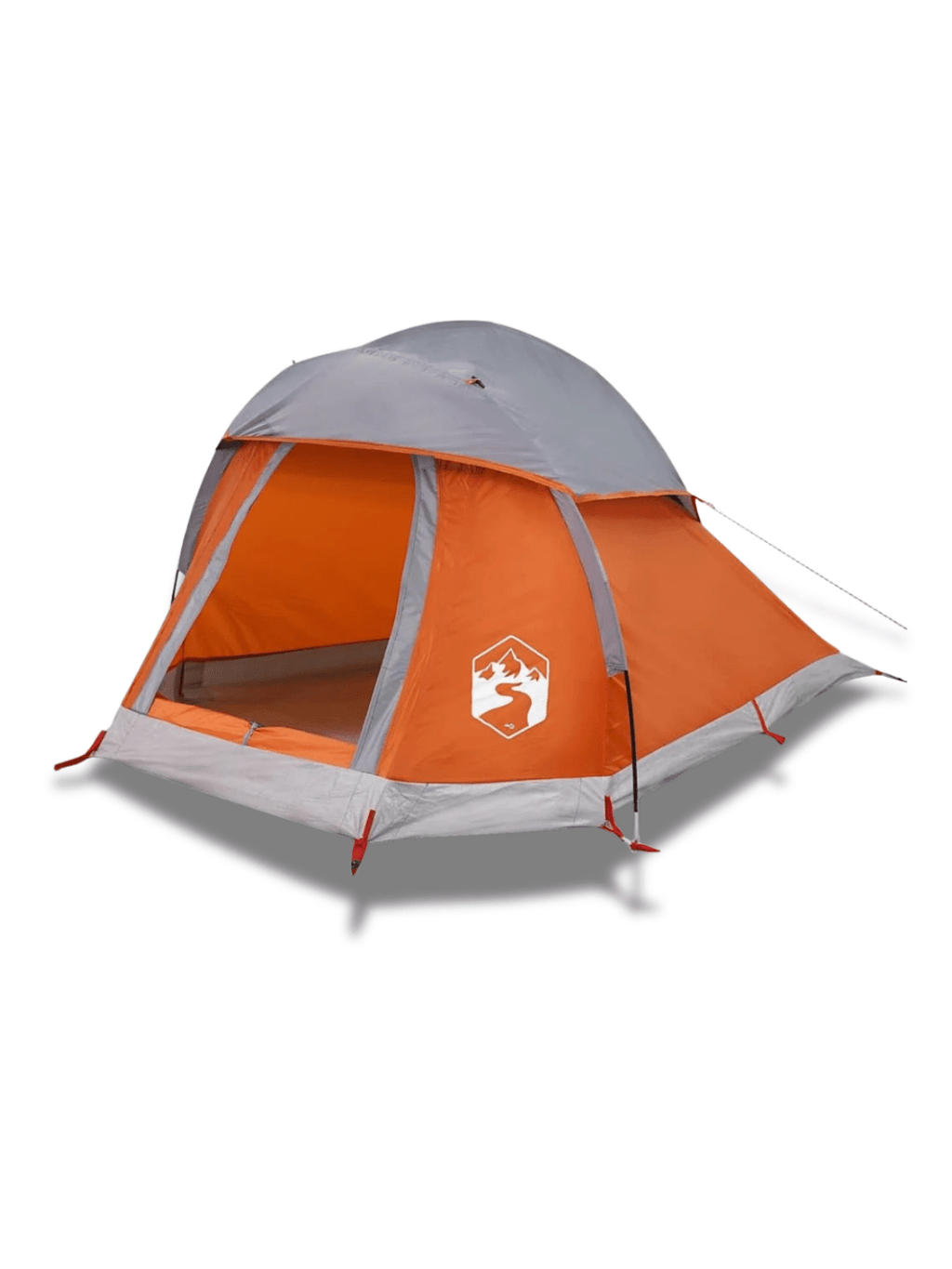 Zelt Kuppelzelt Orange/Grau Hiking Planet