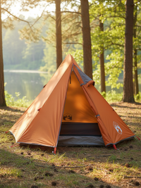 Zelt Leicht Orange Hiking Planet