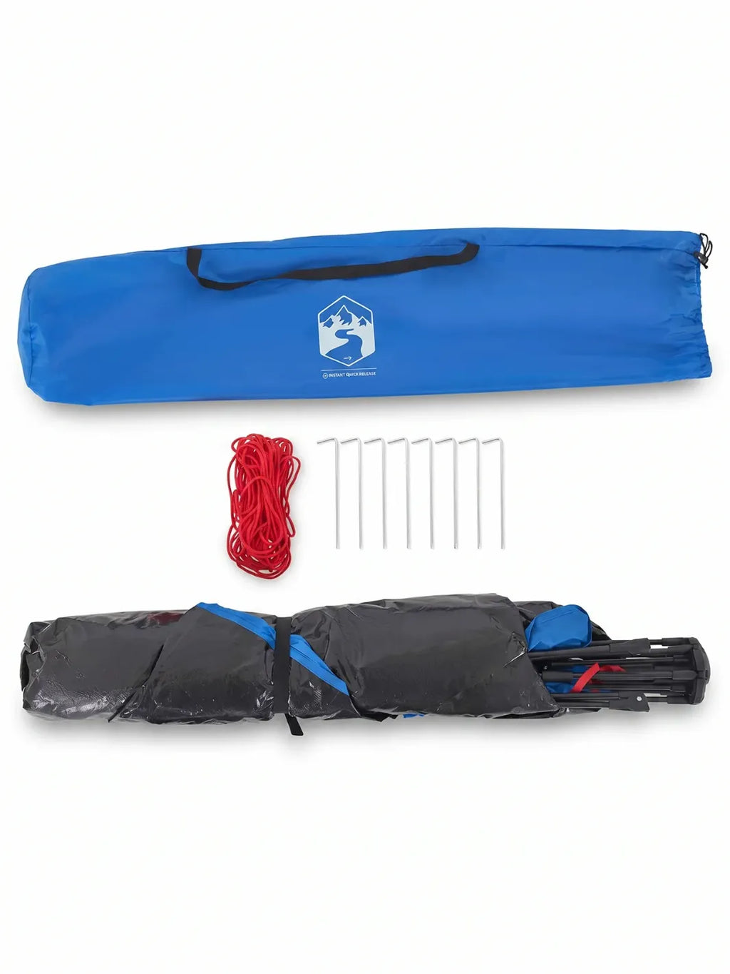 Zelt Mit Schnellaufbau Blau/Grau Hiking Planet