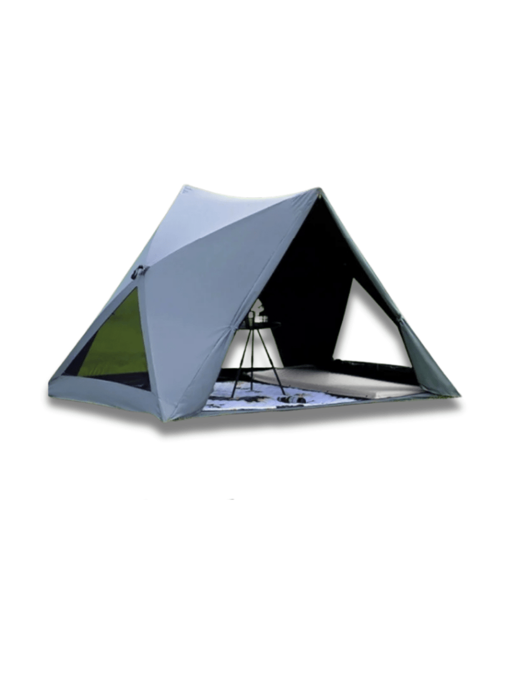 Zelt Oxford-Gewebe Firstzelt Graublau Hiking Planet