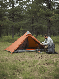 Zelt PE Mit Abnehmbarem Vorzelt Tipizelt Hiking Planet