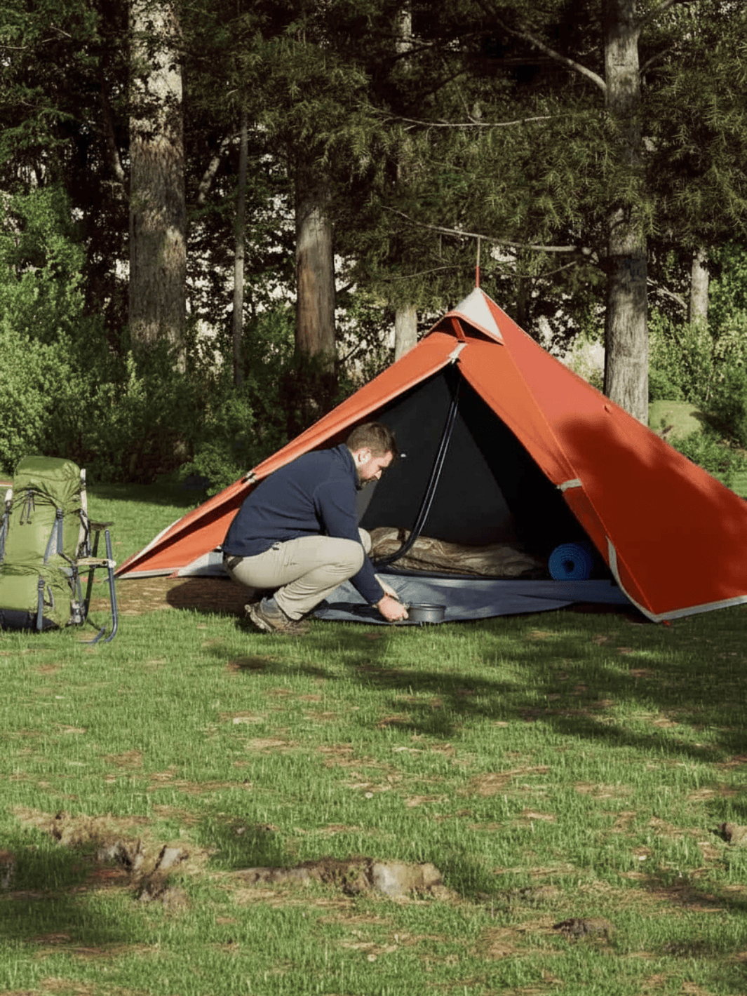 Zelt PE Mit Abnehmbarem Vorzelt Tipizelt Hiking Planet
