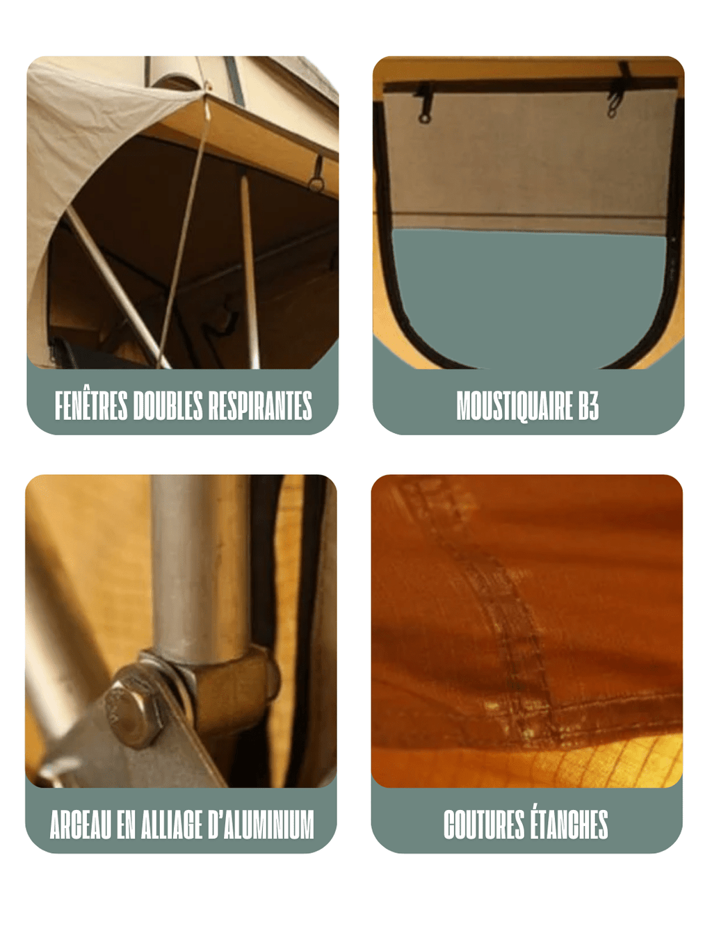 Zelt Polyester Aluminium Hiking Planet