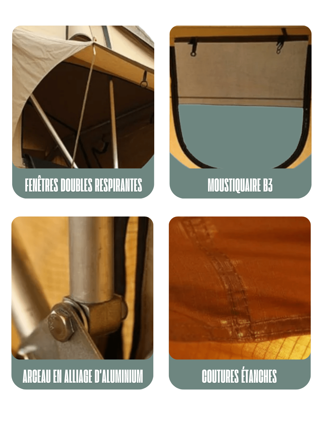 Zelt Polyester Aluminium Hiking Planet