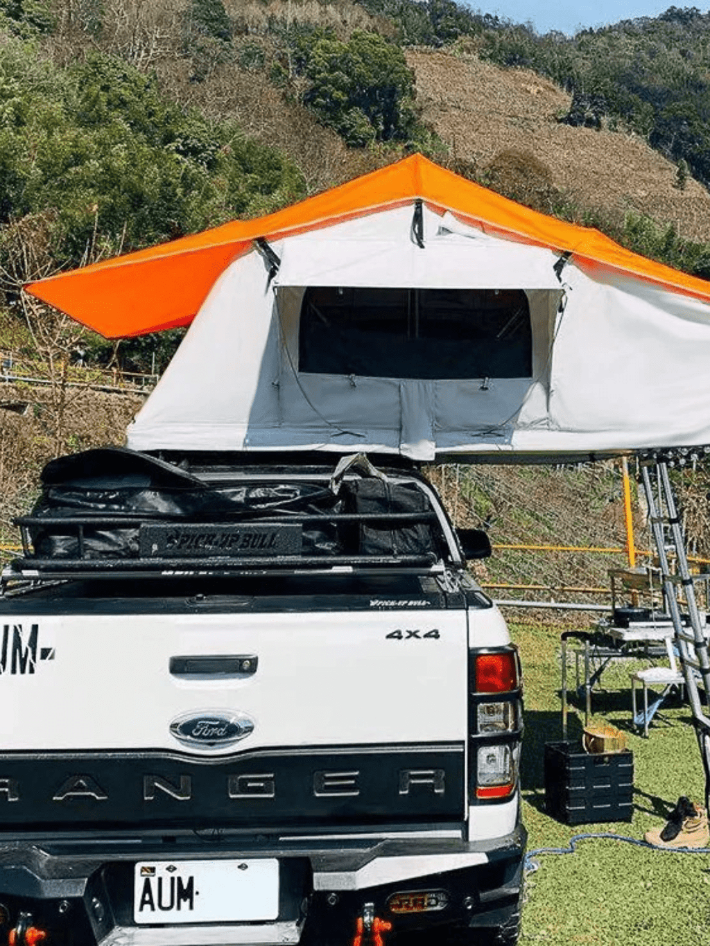 Zelt Polyester-Baumwolle Orange Hiking Planet