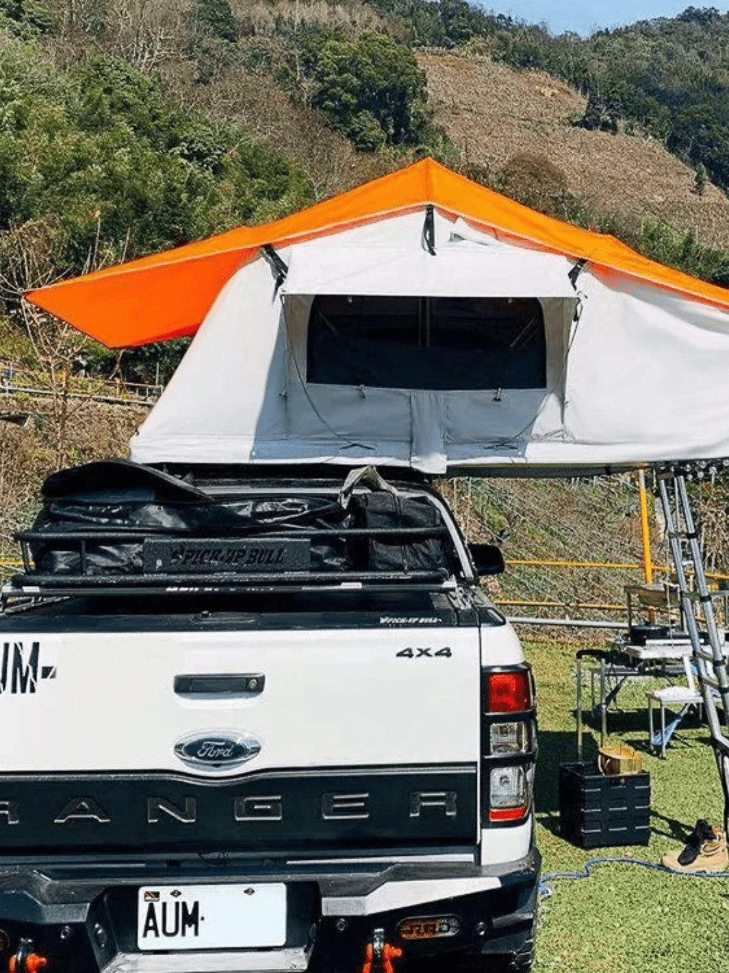 Zelt Polyester-Baumwolle Orange Hiking Planet