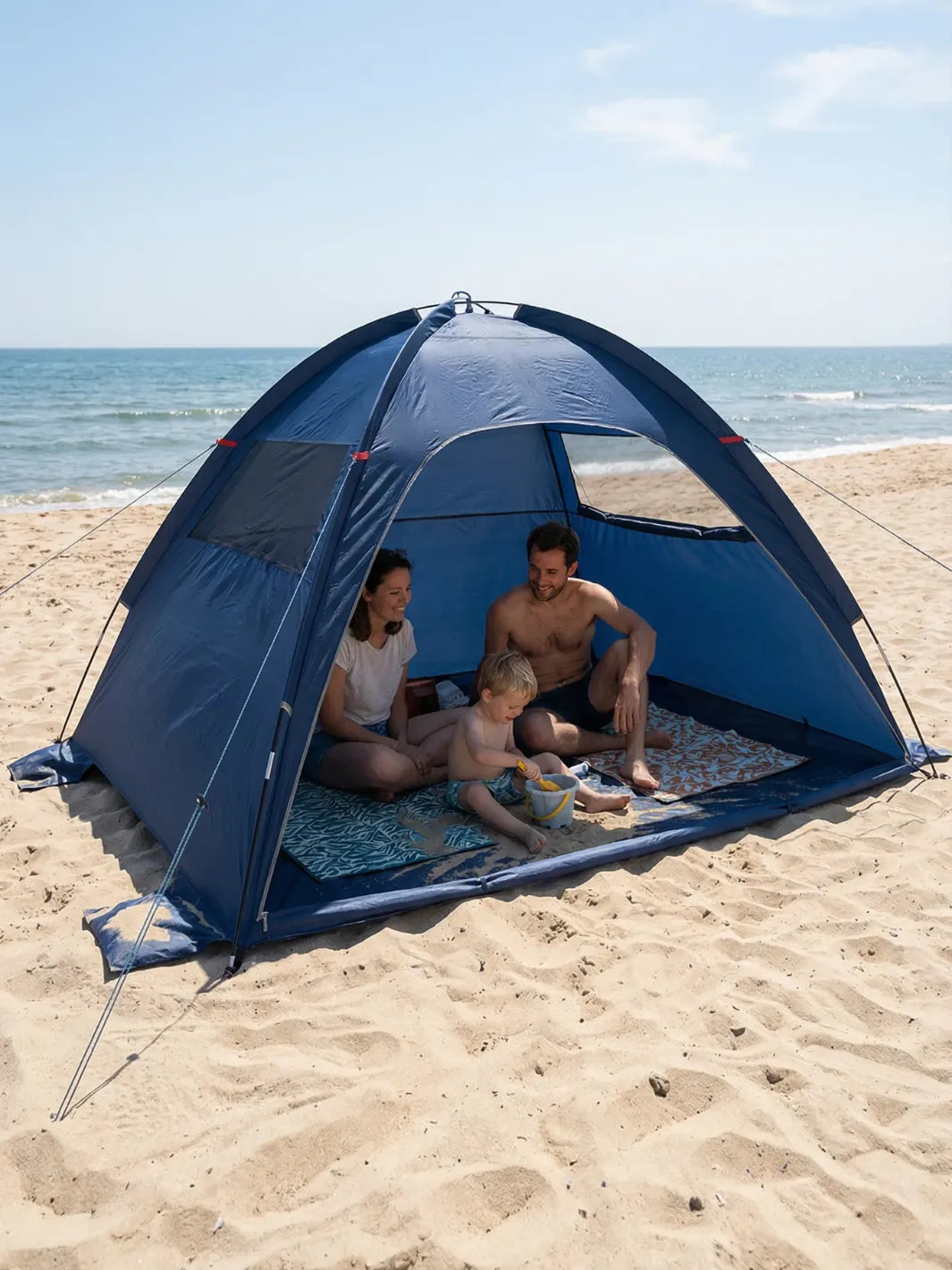 Zelt Polyester Türkis 3 Bis 4 Personen Hiking Planet