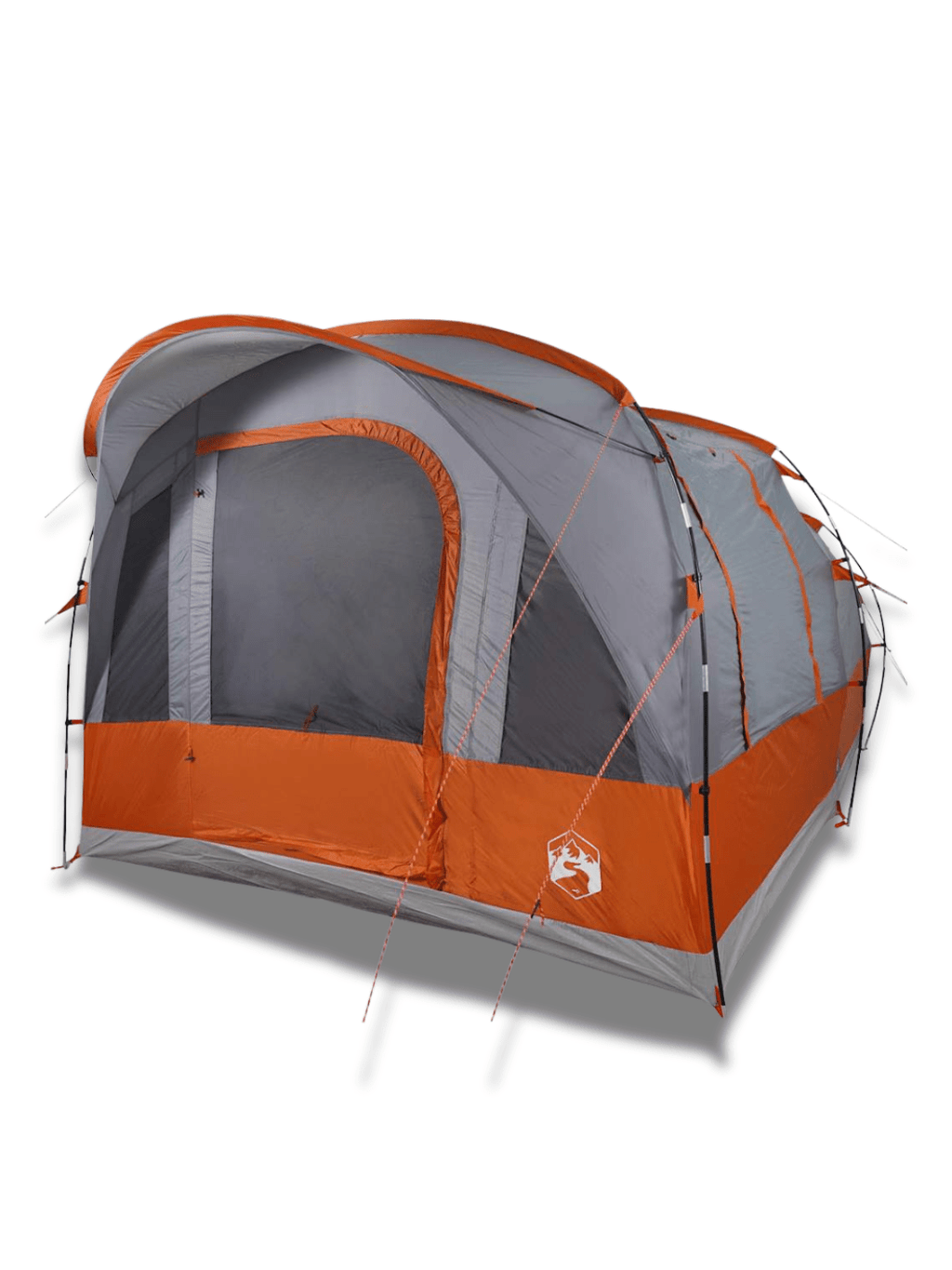 Zelt Polyurethan Mit Wohnbereich Grau Und Orange Hiking Planet
