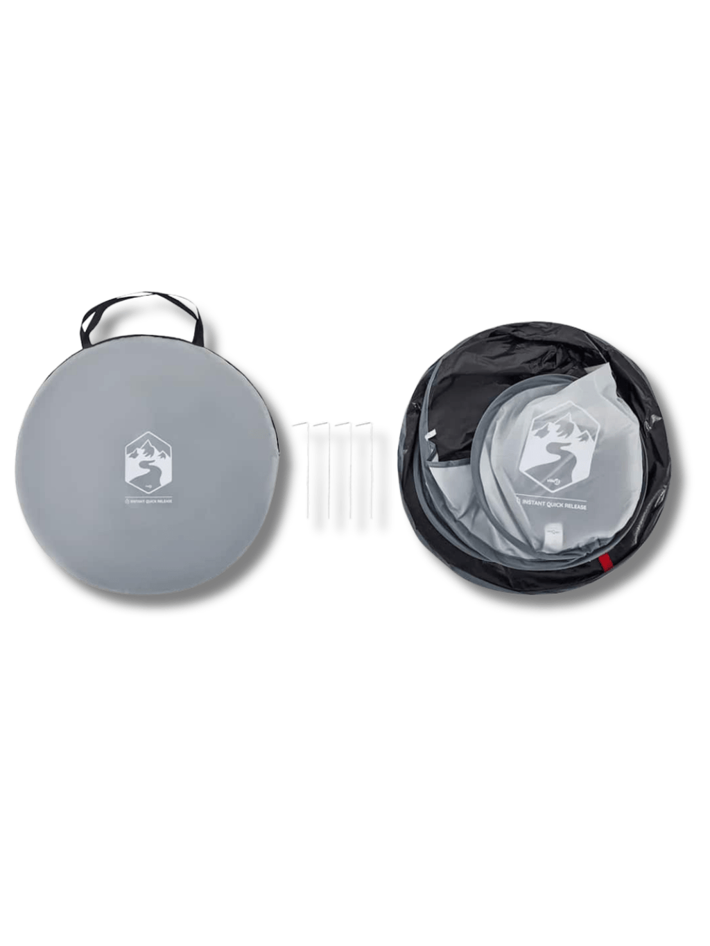 Zelt Pop-Up Grau Hiking Planet