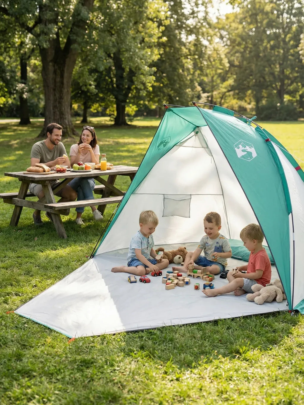 Zelt Pop-Up Mintgrün Hiking Planet