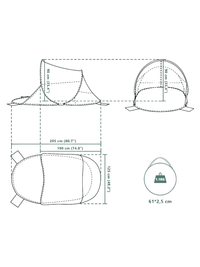 Zelt Pop-Up Strand Hiking Planet