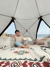 Zelt Pop Up Strandmuschel Groß Automatisch Unifarben Hiking Planet