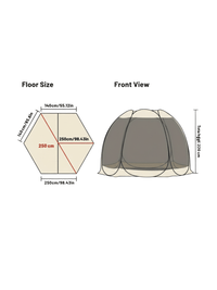 Zelt Pop-Up XXL 12-15 Personen Hiking Planet