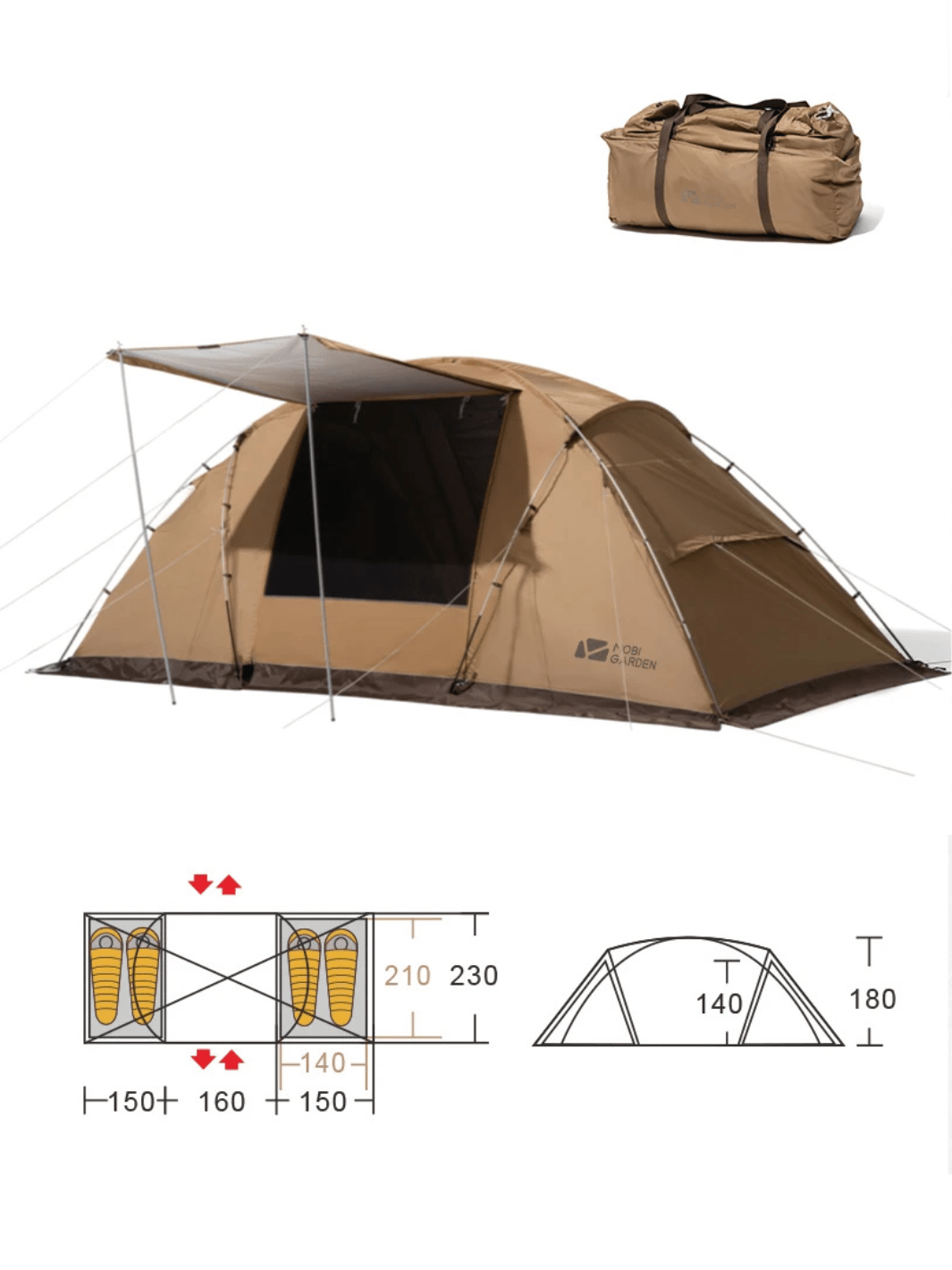 Zelt Stahl 3 Bis 4 Personen Über 3000 Mm Wassersäule Hiking Planet