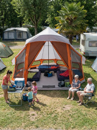Zelt Taft Tipiform Grau Und Orange Hiking Planet
