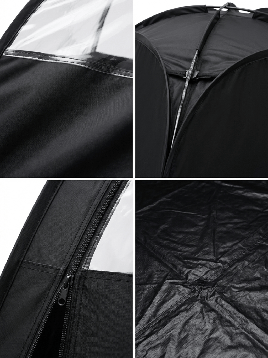 Zelt Textil Pop-Up Schwarz-Transparent Hiking Planet