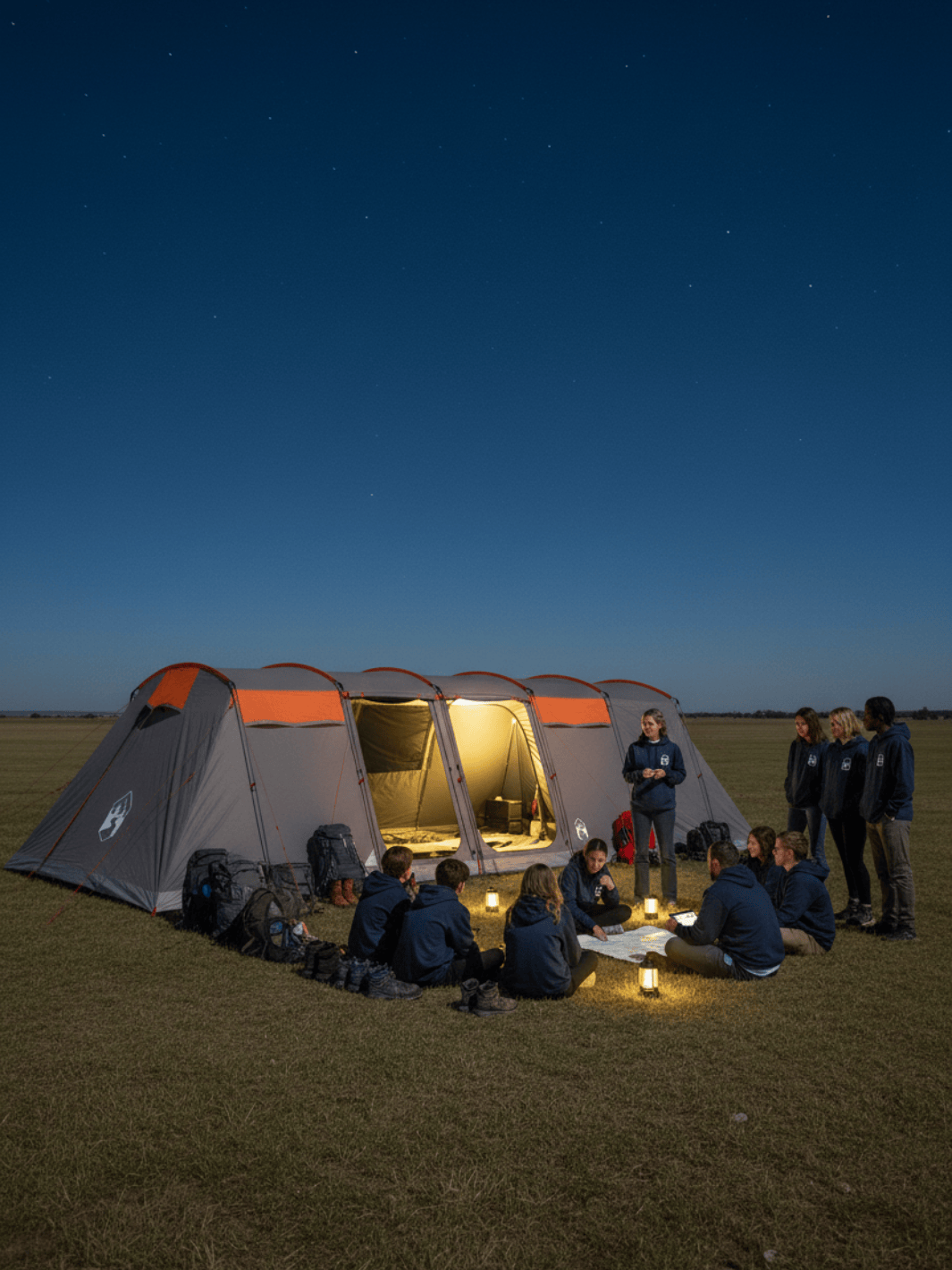 Zelt Tunnelzelt Familienzelt Hiking Planet