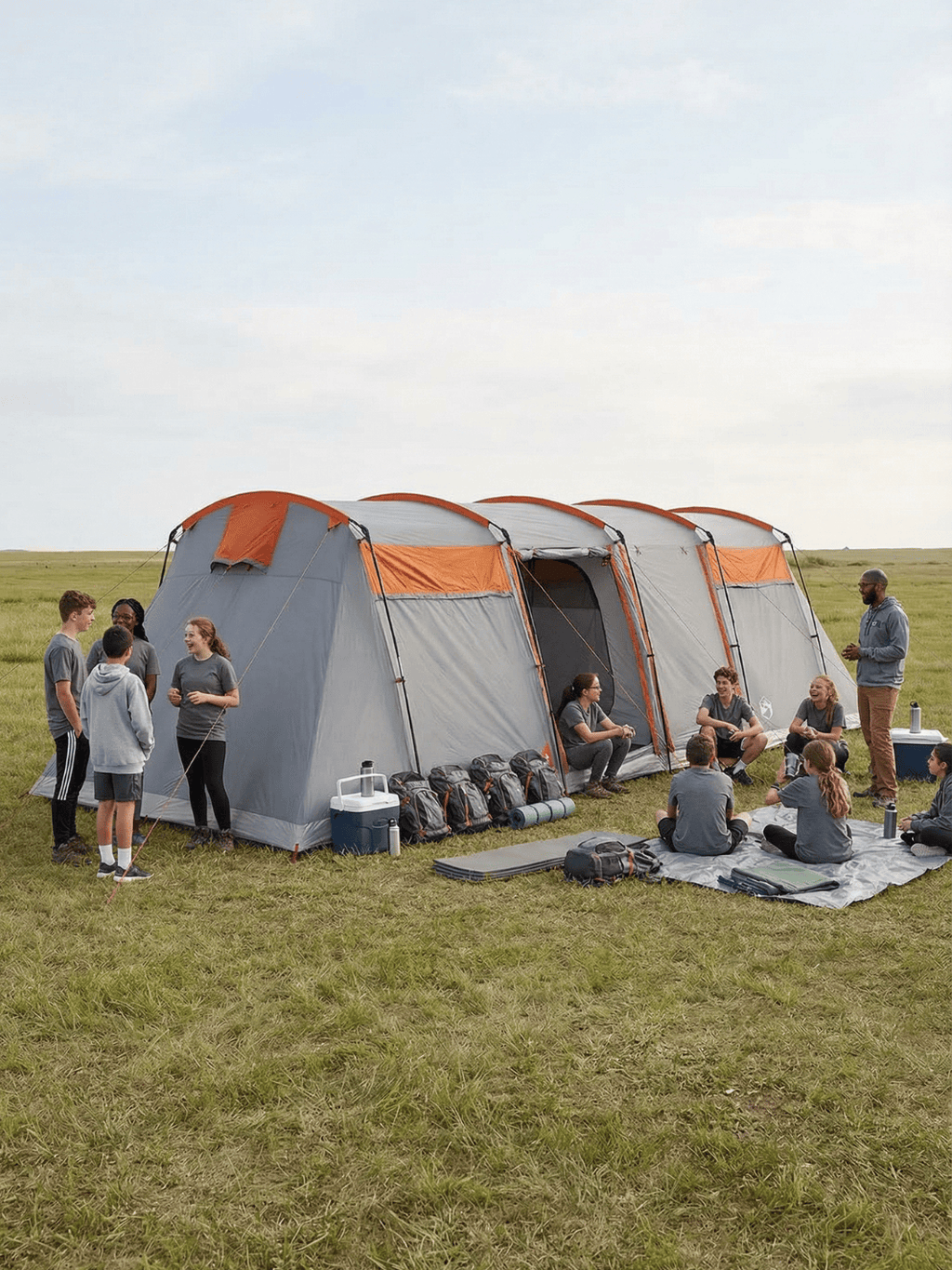 Zelt Tunnelzelt Familienzelt Hiking Planet