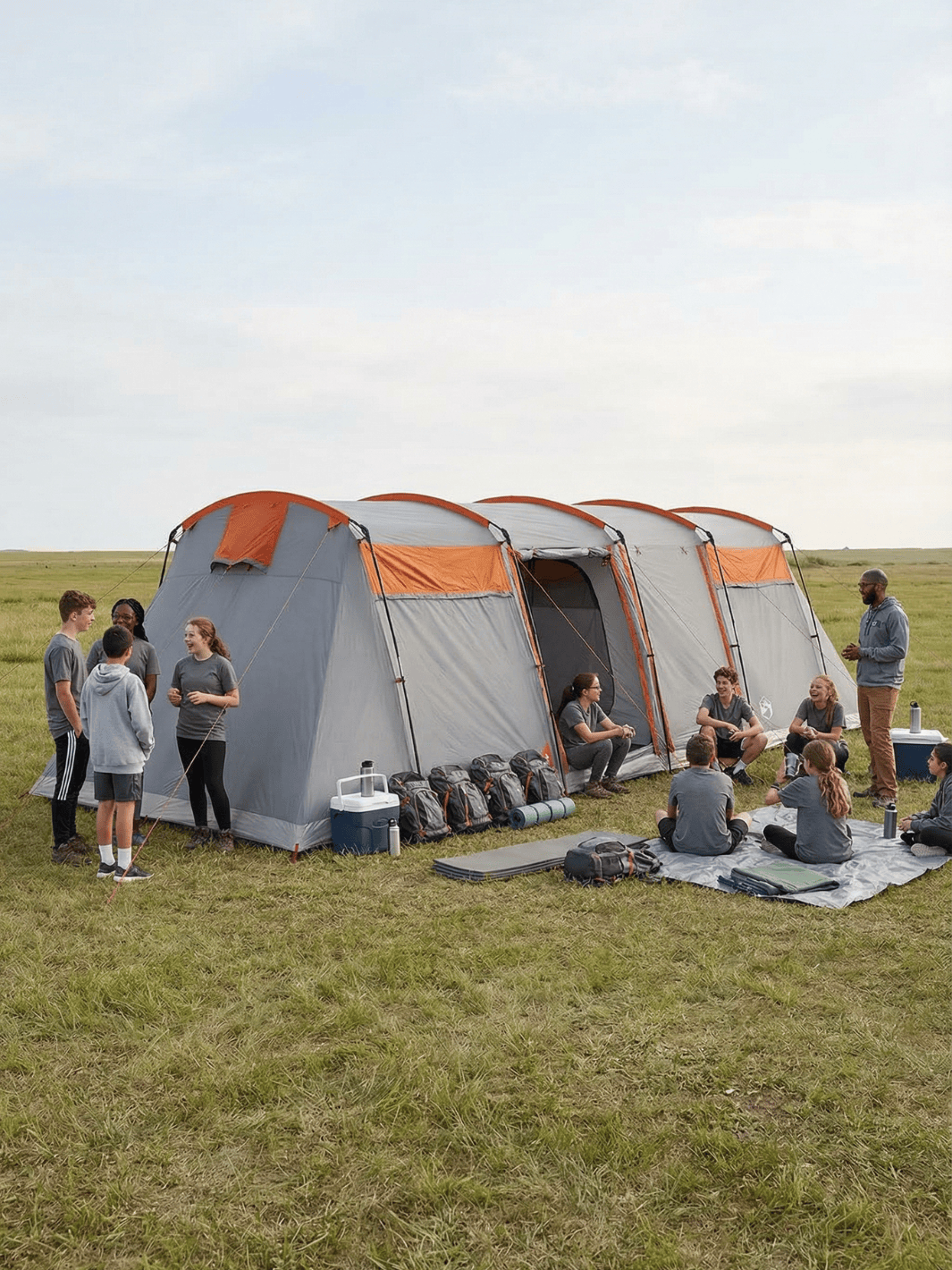 Zelt Tunnelzelt Familienzelt Hiking Planet
