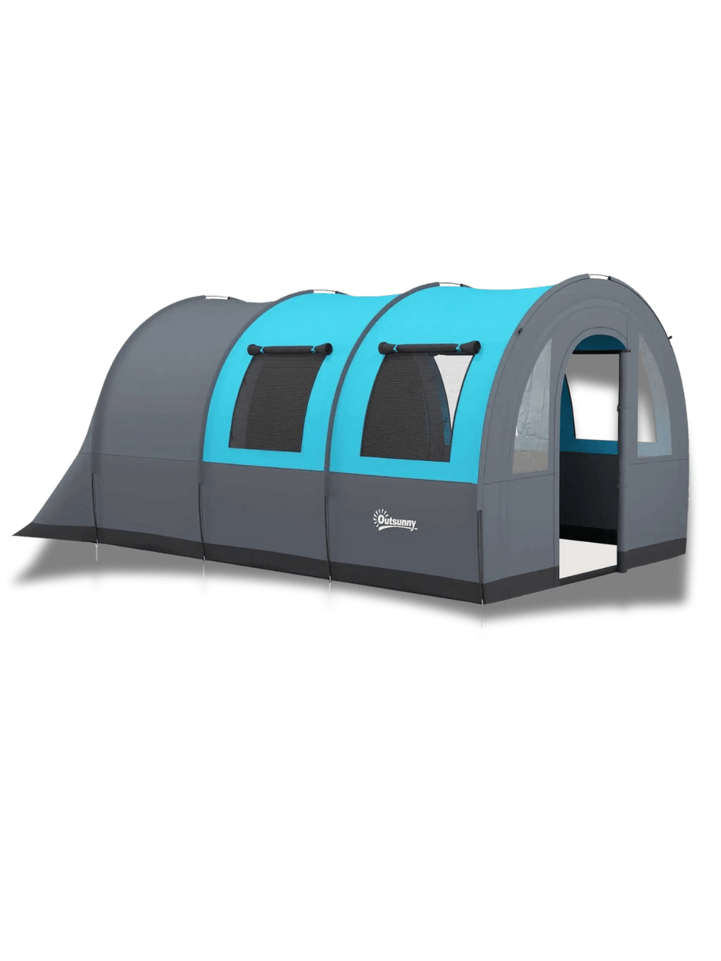 Zelt Tunnelzelt Grau Und Türkis Hiking Planet
