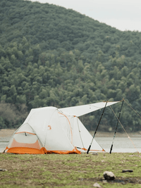 Zelt Ultraleicht Weiß Und Orange Hiking Planet