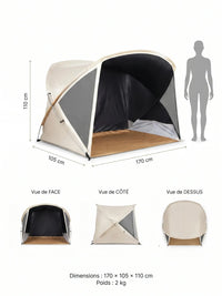 Zelt UV-Schutz Pop-Up Hiking Planet