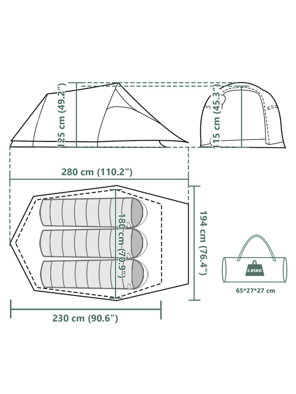 Zelt Zu Kaufen Tunnelzelt Polyester Hiking Planet
