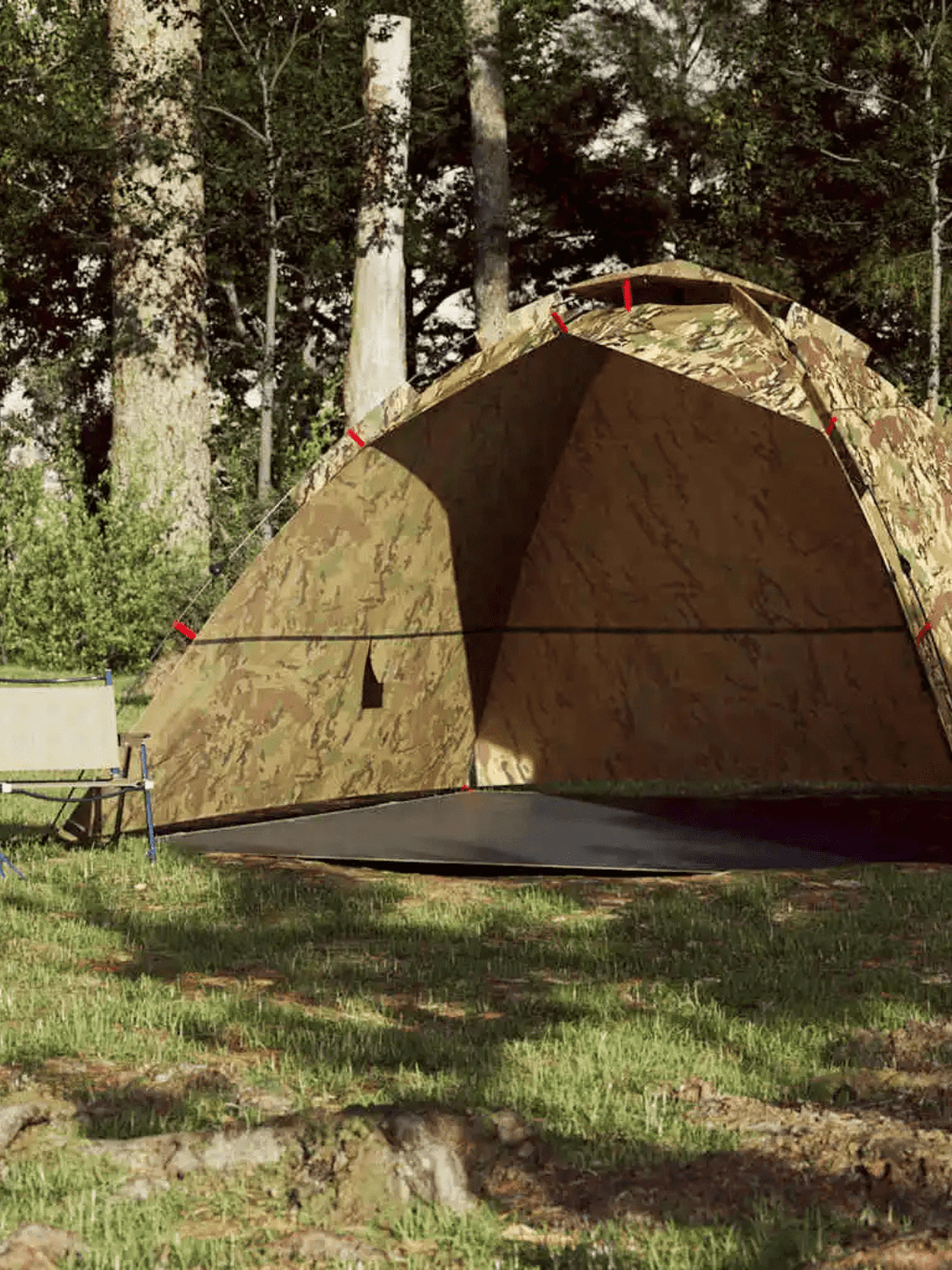 Zelt Zum Campen Camouflage Schnellaufbau Hiking Planet